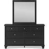 image:imageSignature Design by Ashley Bedroom Black Dresser with MirrorBlack
