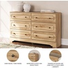 image:imageSignature Design by Ashley Bestmere Traditional 6Drawer Dresser with Oak Finish Light Brown