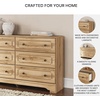 image:imageSignature Design by Ashley Bestmere Traditional 6Drawer Dresser with Oak Finish Light Brown