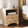 image:imageSignature Design by Ashley Bestmere Transitional 1Drawer Nightstand with USB Ports and Open Cubby Light Brown