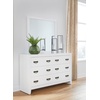 image:imageSignature Design by Ashley Binterglen White 6Drawer Dresser with MirrorWhite