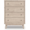 image:imageSignature Design by Ashley Birkmore 6 Drawer Dresser 10Minute Easy Assembly Engineered Wood Whimsical Botanical Accent Drawers for Bedroom Light Oak FinishTan