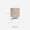 image:imageSignature Design by Ashley Birkmore 6 Drawer Dresser 10Minute Easy Assembly Engineered Wood Whimsical Botanical Accent Drawers for Bedroom Light Oak FinishTan