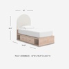 image:imageSignature Design by Ashley Birkmore 6 Drawer Dresser 10Minute Easy Assembly Engineered Wood Whimsical Botanical Accent Drawers for Bedroom Light Oak FinishTan