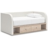 image:imageSignature Design by Ashley Birkmore 6 Drawer Dresser 10Minute Easy Assembly Engineered Wood Whimsical Botanical Accent Drawers for Bedroom Light Oak FinishTan