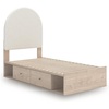 image:imageSignature Design by Ashley Birkmore 6 Drawer Dresser 10Minute Easy Assembly Engineered Wood Whimsical Botanical Accent Drawers for Bedroom Light Oak FinishTan
