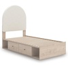 image:imageSignature Design by Ashley Birkmore 6 Drawer Dresser 10Minute Easy Assembly Engineered Wood Whimsical Botanical Accent Drawers for Bedroom Light Oak FinishTan