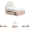 image:imageSignature Design by Ashley Birkmore 6 Drawer Dresser 10Minute Easy Assembly Engineered Wood Whimsical Botanical Accent Drawers for Bedroom Light Oak FinishTan