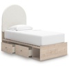 image:imageSignature Design by Ashley Birkmore 6 Drawer Dresser 10Minute Easy Assembly Engineered Wood Whimsical Botanical Accent Drawers for Bedroom Light Oak FinishTan