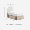 image:imageSignature Design by Ashley Birkmore 6 Drawer Dresser 10Minute Easy Assembly Engineered Wood Whimsical Botanical Accent Drawers for Bedroom Light Oak FinishTan