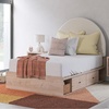 image:imageSignature Design by Ashley Birkmore 6 Drawer Dresser 10Minute Easy Assembly Engineered Wood Whimsical Botanical Accent Drawers for Bedroom Light Oak FinishTan