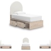image:imageSignature Design by Ashley Birkmore 6 Drawer Dresser 10Minute Easy Assembly Engineered Wood Whimsical Botanical Accent Drawers for Bedroom Light Oak FinishTan