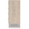 image:imageSignature Design by Ashley Birkmore 6 Drawer Dresser 10Minute Easy Assembly Engineered Wood Whimsical Botanical Accent Drawers for Bedroom Light Oak FinishTan
