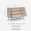 image:imageSignature Design by Ashley Birkmore 6 Drawer Dresser 10Minute Easy Assembly Engineered Wood Whimsical Botanical Accent Drawers for Bedroom Light Oak FinishTan