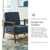 image:imageSignature Design by Ashley Bixler Mid Century Accent Chair Navy BlueDark Blue