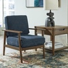image:imageSignature Design by Ashley Bixler Mid Century Accent Chair Navy BlueDark Blue