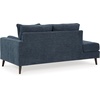 image:imageSignature Design by Ashley Bixler MidCentury Modern Tufted Rightarm Facing Corner Chaise with Tapered Legs and Removable Cushions Blue