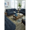 image:imageSignature Design by Ashley Bixler MidCentury Modern Tufted Rightarm Facing Corner Chaise with Tapered Legs and Removable Cushions Blue
