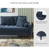 image:imageSignature Design by Ashley Bixler MidCentury Modern Tufted Rightarm Facing Corner Chaise with Tapered Legs and Removable Cushions Blue