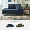 image:imageSignature Design by Ashley Bixler MidCentury Modern Tufted Rightarm Facing Corner Chaise with Tapered Legs and Removable Cushions Blue