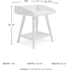 image:imageSignature Design by Ashley Blariden Modern Accent or End Table WhiteWhite