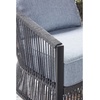 image:imageSignature Design by Ashley Bodega Island Contemporary Weather Resistant Outdoor LoveseatChairsTable Set with 2 Accent Pillows Set of 4 Light Gray