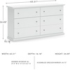image:imageSignature Design by Ashley Bostwick Shoals Childrens Traditional 6 Drawer Dresser WhiteBeige