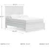 image:imageSignature Design by Ashley Bostwick Shoals Full Panel Bed White