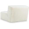 image:imageSignature Design by Ashley Brettner Coastal Faux Fur Tufted Upholstered Armless Accent Chair with NonSkid Legs White
