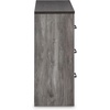 image:imageSignature Design by Ashley Bronyan Contemporary 6 Drawer Dresser GrayDark Gray
