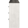 image:imageSignature Design by Ashley Bronyan Contemporary 6 Drawer Dresser GrayWhite