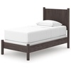 image:imageSignature Design by Ashley Brown Wood Full Panel Bed Reeded HeadboardBlack