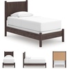 image:imageSignature Design by Ashley Brown Wood Full Panel Bed Reeded HeadboardBlack