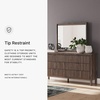 image:imageSignature Design by Ashley Brown Wood Full Panel Bed Reeded HeadboardDark Brown