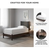 image:imageSignature Design by Ashley Brown Wood Full Panel Bed Reeded HeadboardDark Brown