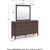 image:imageSignature Design by Ashley Brown Wood Full Panel Bed Reeded HeadboardDark Brown