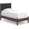 image:imageSignature Design by Ashley Brown Wood Full Panel Bed Reeded HeadboardDark Brown