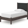 image:imageSignature Design by Ashley Brown Wood Full Panel Bed Reeded HeadboardDark Brown