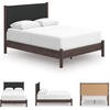 image:imageSignature Design by Ashley Brown Wood Full Panel Bed Reeded HeadboardDark Brown