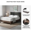 image:imageSignature Design by Ashley Brown Wood Full Panel Bed Reeded HeadboardDark Brown