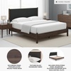 image:imageSignature Design by Ashley Brown Wood Full Panel Bed Reeded HeadboardDark Brown