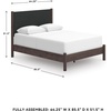 image:imageSignature Design by Ashley Brown Wood Full Panel Bed Reeded HeadboardDark Brown