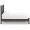 image:imageSignature Design by Ashley Brown Wood Full Panel Bed Reeded HeadboardDark Brown