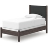 image:imageSignature Design by Ashley Brown Wood Full Panel Bed Reeded HeadboardDark Brown