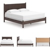 image:imageSignature Design by Ashley Brown Wood Full Panel Bed Reeded HeadboardDark Brown