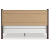 image:imageSignature Design by Ashley Brown Wood Full Panel Bed Reeded HeadboardDark Brown