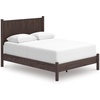 image:imageSignature Design by Ashley Brown Wood Full Panel Bed Reeded HeadboardDark Brown