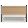 image:imageSignature Design by Ashley Brown Wood Full Panel Bed Reeded HeadboardDark Brown