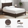 image:imageSignature Design by Ashley Brown Wood Full Panel Bed Reeded HeadboardDark Brown