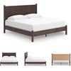image:imageSignature Design by Ashley Brown Wood Full Panel Bed Reeded HeadboardDark Brown